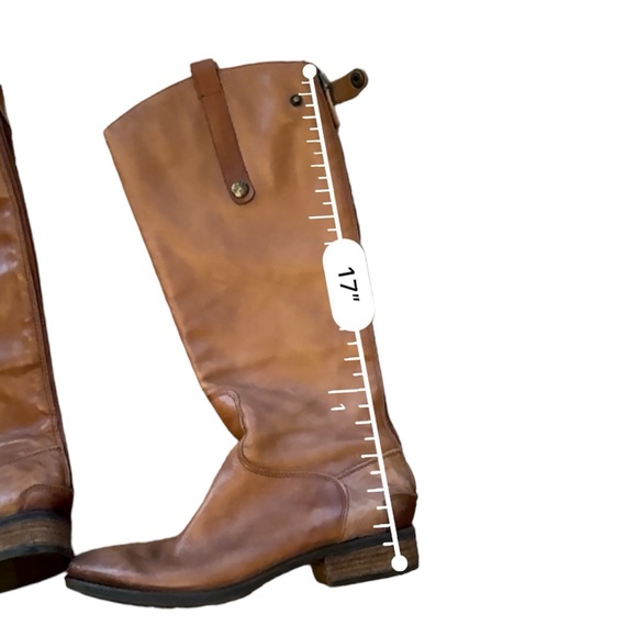 Sam Edelman Womens Penny Whiskey Leather Riding Equestrian Boots Size 8.5 - Picture 8 of 9